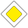 Дорожный знак 2.1 «Главная дорога» (металл 0,8 мм, III типоразмер: сторона 900 мм, С/О пленка: тип А инженерная)